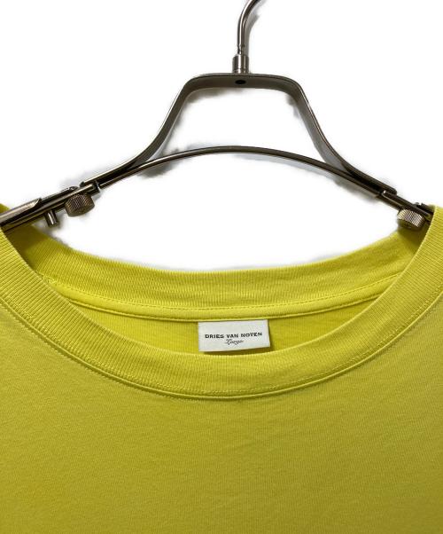 DRIES VAN NOTEN（ドリスヴァンノッテン）DRIES VAN NOTEN (ドリスヴァンノッテン) クルーネックTシャツ イエロー サイズ:Lの古着・服飾アイテム