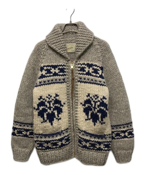 EDIT&CO（エディットアンドコー）edit&co (エディットアンドコー) カウチンニットカーディガン グレー サイズ:FREEの古着・服飾アイテム