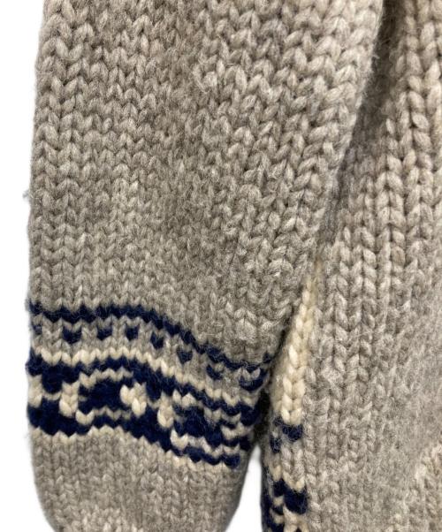 EDIT&CO（エディットアンドコー）edit&co (エディットアンドコー) カウチンニットカーディガン グレー サイズ:FREEの古着・服飾アイテム