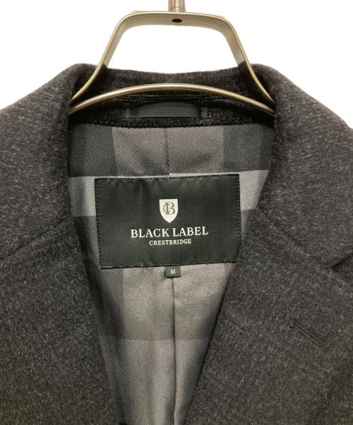 BLACK LABEL CRESTBRIDGE（ブラックレーベル クレストブリッジ）BLACK LABEL CRESTBRIDGE (ブラックレーベル クレストブリッジ) チチェックチェスターコート グレー サイズ:SIZE Mの古着・服飾アイテム
