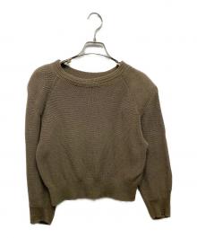 PHOTOCOPIEU（フォトコピュー）の古着「パワーショルダーニット」｜ベージュ