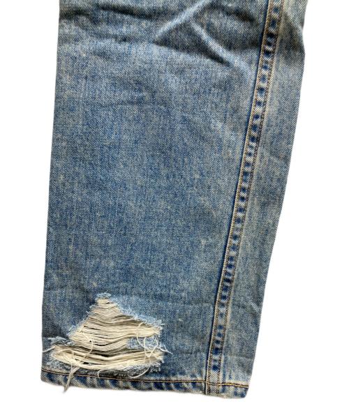 JUNYA WATANABE MAN PINK（ジュンヤワタナベマン ピンク）JUNYA WATANABE MAN PINK (ジュンヤワタナベマン ピンク) ダメージ加工デニムパンツ インディゴ サイズ:Sの古着・服飾アイテム