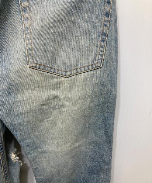 JUNYA WATANABE MAN PINK（ジュンヤワタナベマン ピンク）JUNYA WATANABE MAN PINK (ジュンヤワタナベマン ピンク) ダメージ加工デニムパンツ インディゴ サイズ:Sの古着・服飾アイテム