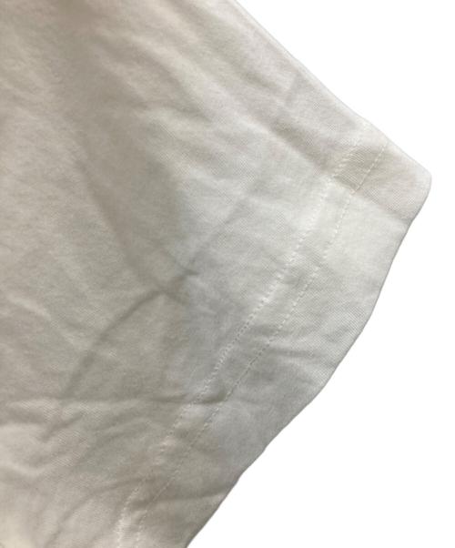 PRADA（プラダ）PRADA (プラダ) Back Logo V-Neck Cotton Tee ホワイト サイズ:Mの古着・服飾アイテム