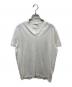PRADA（プラダ）の古着「Back Logo V-Neck Cotton Tee」｜ホワイト