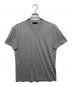 PRADA（プラダ）の古着「V Neck Cotton Tee ACU1 UJM493」｜グレー