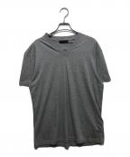 PRADAプラダ）の古着「V Neck Cotton Tee」｜グレー