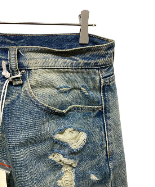 mnml（ミニマル）MNML (ミニマル) Ultra Baggy Distressed Denim インディゴ サイズ:32の古着・服飾アイテム
