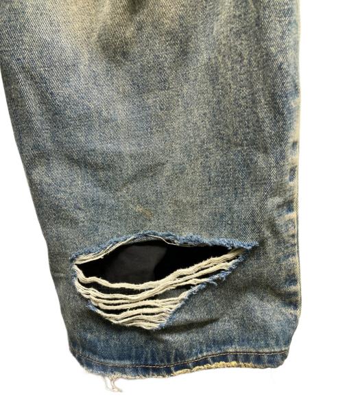 mnml（ミニマル）MNML (ミニマル) Ultra Baggy Distressed Denim インディゴ サイズ:32の古着・服飾アイテム