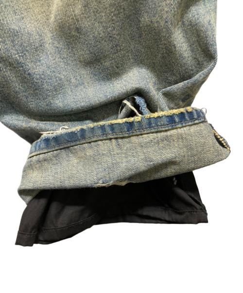 mnml（ミニマル）MNML (ミニマル) Ultra Baggy Distressed Denim インディゴ サイズ:32の古着・服飾アイテム