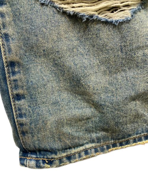 mnml（ミニマル）MNML (ミニマル) Ultra Baggy Distressed Denim インディゴ サイズ:32の古着・服飾アイテム