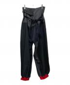 bodysong.ボディソング）の古着「パッチワークワイドパンツ」｜ブラック