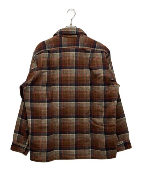 PENDLETON（ペンドルトン）PENDLETON (ペンドルトン) ウールボードシャツ ブラウン サイズ:Lの古着・服飾アイテム