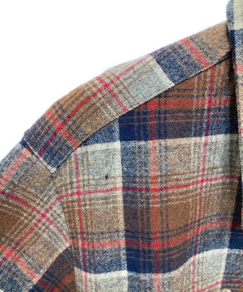PENDLETON（ペンドルトン）PENDLETON (ペンドルトン) ウールボードシャツ ブラウン サイズ:Lの古着・服飾アイテム