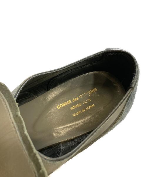 COMME des GARCONS HOMME PLUS（コムデギャルソンオムプリュス）COMME des GARCONS HOMME PLUS (コムデギャルソンオムプリュス) レザースエード切替ローカットシューズ ブラック サイズ: 26cmの古着・服飾アイテム