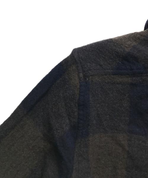 Vivienne Westwood man（ヴィヴィアン ウェストウッド マン）Vivienne Westwood man (ヴィヴィアン ウェストウッド マン) ウールオーブ刺繍シャツ VW-CR-78718 ブラウン サイズ:46の古着・服飾アイテム