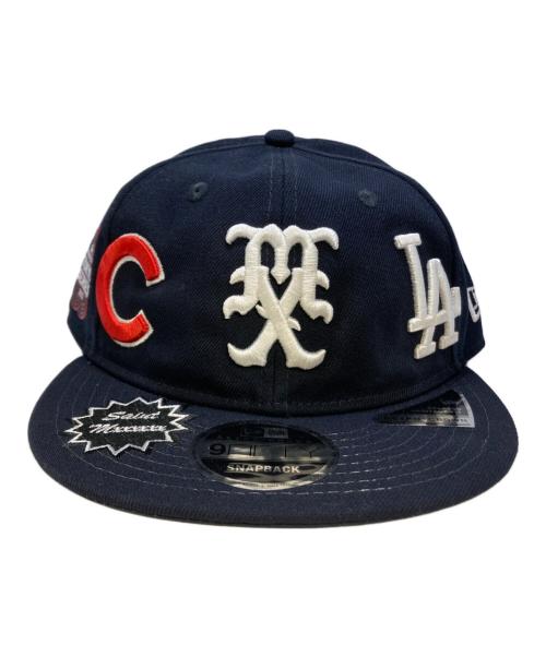 New Era（ニューエラ）New Era (ニューエラ) SAINT MICHAEL (セントマイケル) コラボワッペンキャップ ネイビーの古着・服飾アイテム