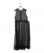 Chika Kisadaチカ キサダ）の古着「チュールワンピース」｜ブラック