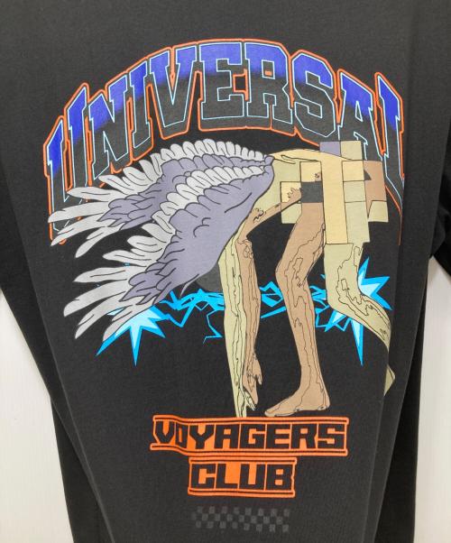 DHRUV KAPOOR（ドゥルーフカプール）DHRUV KAPOOR (ドゥルーフカプール) VOYAGERS CLUB TEE ブラック サイズ:XLの古着・服飾アイテム