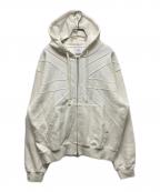 OYオーワイ）の古着「UNION CUT PATCH HOODIE ZIP UP」｜ホワイト