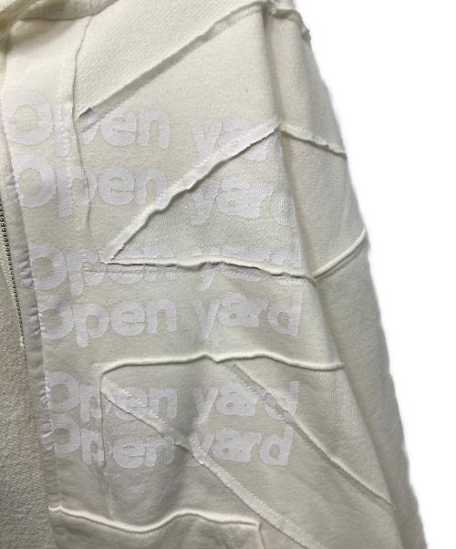 OY（オーワイ）OY (オーワイ) UNION CUT PATCH HOODIE ZIP UP ホワイト サイズ:Mの古着・服飾アイテム