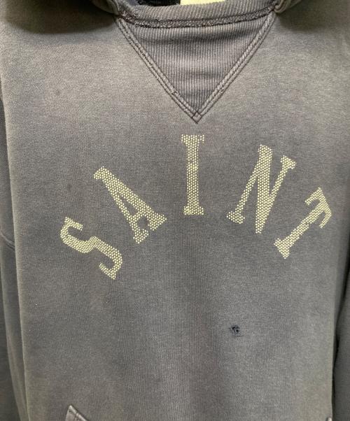 SAINT MICHAEL（セントマイケル）SAINT MICHAEL (セントマイケル) BerBerjin HOODIE 後付けプルオーバーパーカー ネイビー サイズ:XLの古着・服飾アイテム
