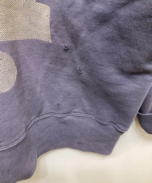 SAINT MICHAEL（セントマイケル）SAINT MICHAEL (セントマイケル) BerBerjin HOODIE 後付けプルオーバーパーカー ネイビー サイズ:XLの古着・服飾アイテム