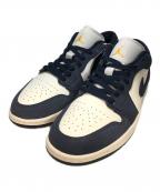 NIKEナイキ）の古着「AIR JORDAN 1 LOW SE」｜ネイビー×ホワイト