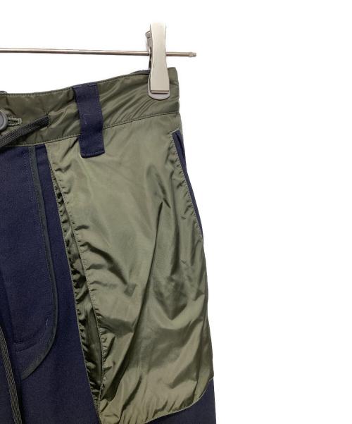 MAISON SPECIAL（メゾンスペシャル）MAISON SPECIAL (メゾンスペシャル) インサイドアウトストレートパンツ カーキ×ネイビー サイズ:00の古着・服飾アイテム