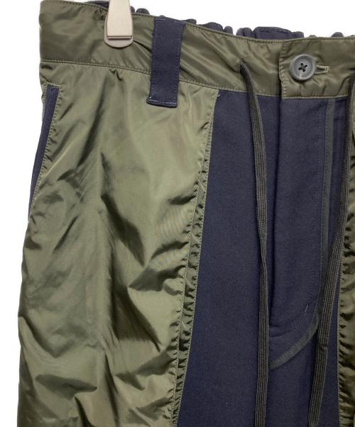 MAISON SPECIAL（メゾンスペシャル）MAISON SPECIAL (メゾンスペシャル) インサイドアウトストレートパンツ カーキ×ネイビー サイズ:00の古着・服飾アイテム