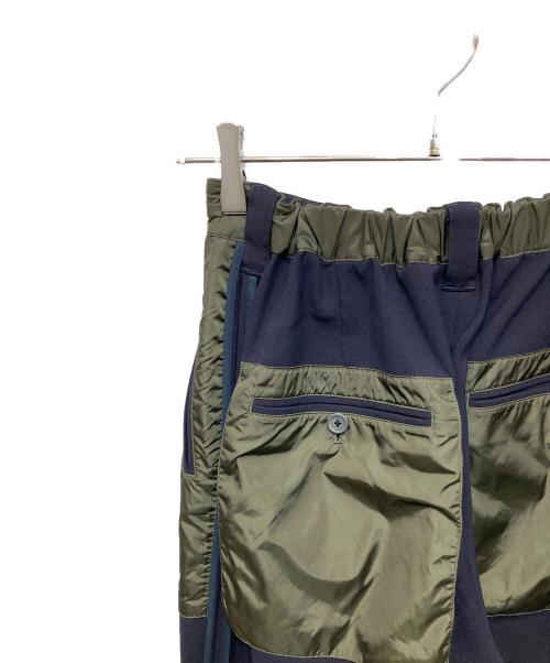 MAISON SPECIAL（メゾンスペシャル）MAISON SPECIAL (メゾンスペシャル) インサイドアウトストレートパンツ カーキ×ネイビー サイズ:00の古着・服飾アイテム