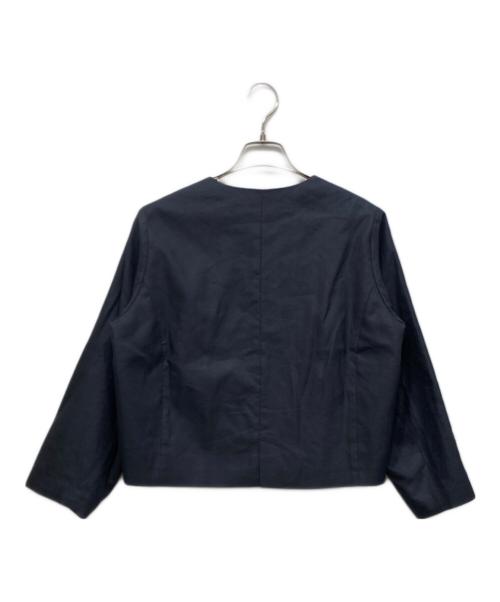 kurashi&trips publishing（クラシアンドトリップス パブリッシング）kurashi&trips publishing (クラシアンドトリップス パブリッシング) atelier naruse (アトリエナルセ) フォーマルノーカラージャケット ネイビー サイズ:FREEの古着・服飾アイテム