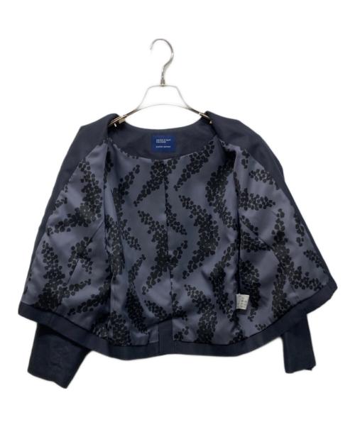 kurashi&trips publishing（クラシアンドトリップス パブリッシング）kurashi&trips publishing (クラシアンドトリップス パブリッシング) atelier naruse (アトリエナルセ) フォーマルノーカラージャケット ネイビー サイズ:FREEの古着・服飾アイテム