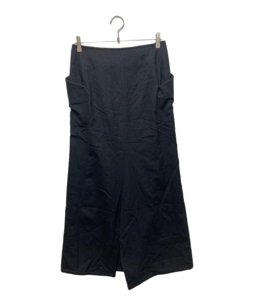 LIMI feu（リミフゥ）LIMI feu (リミフゥ) ベルテッドギャザースカート ブラック サイズ:2の古着・服飾アイテム