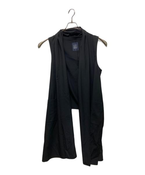 LIMI feu（リミフゥ）LIMI feu (リミフゥ) Standard W/Gabardine Stole Vest ブラック サイズ:SIZE Sの古着・服飾アイテム