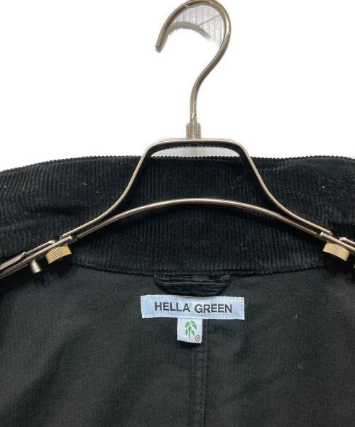 HELLA GREEN（ヘラグリーン）HELLA GREEN (ヘラグリーン) NATAL DESIGN (ネイタルデザイン) Corduroy Jacket ブラック サイズ:SIZE Mの古着・服飾アイテム