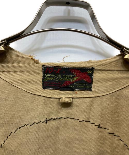 10-X（テン）10-X (テン) ワッペンハンティングジャケット ベージュ サイズ:SIZE 42の古着・服飾アイテム