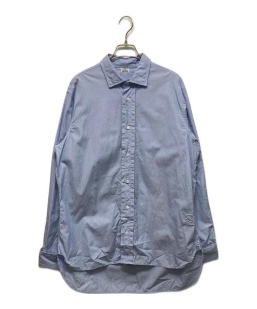 SALON C. LUNDMAN（サロン シー ルンドマン）SALON C. LUNDMAN (サロン シー ルンドマン) ダブルカフスシャツ ブルー サイズ:SIZE Mの古着・服飾アイテム