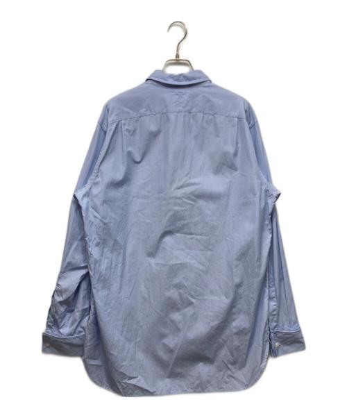 SALON C. LUNDMAN（サロン シー ルンドマン）SALON C. LUNDMAN (サロン シー ルンドマン) ダブルカフスシャツ ブルー サイズ:SIZE Mの古着・服飾アイテム