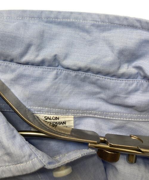 SALON C. LUNDMAN（サロン シー ルンドマン）SALON C. LUNDMAN (サロン シー ルンドマン) ダブルカフスシャツ ブルー サイズ:SIZE Mの古着・服飾アイテム