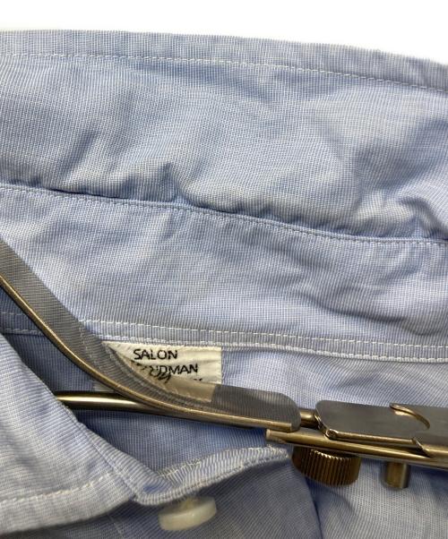 SALON C. LUNDMAN（サロン シー ルンドマン）SALON C. LUNDMAN (サロン シー ルンドマン) ダブルカフスシャツ ブルー サイズ:SIZE Mの古着・服飾アイテム