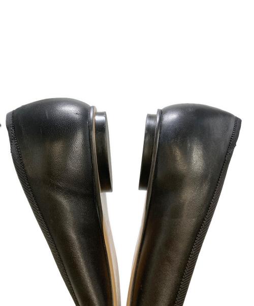 Pippichic（ピッピシック）Pippichic (ピッピシック) CHU CHU PEARL 12 フラットパンプス ブラック サイズ: 36 1/2の古着・服飾アイテム