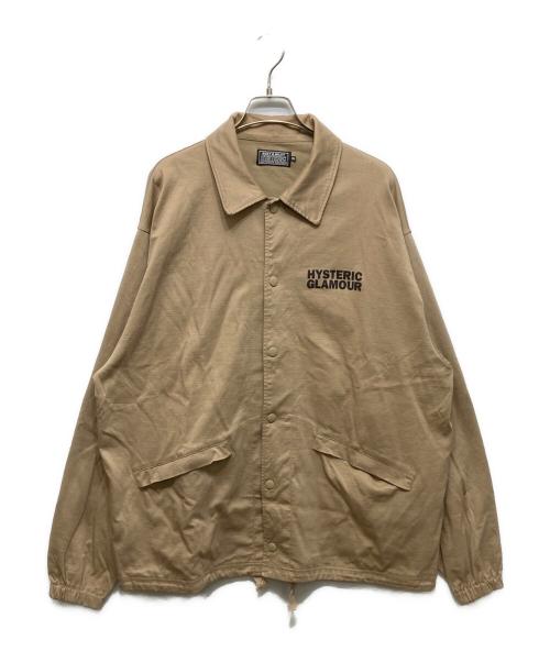 Hysteric Glamour（ヒステリックグラマー）Hysteric Glamour (ヒステリックグラマー) MOTOR CITY MICHIGAN コーチジャケット ベージュ サイズ:XLの古着・服飾アイテム