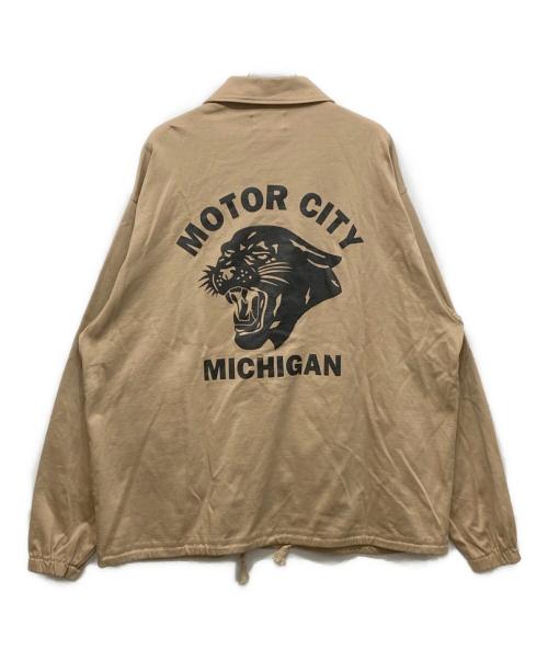 Hysteric Glamour（ヒステリックグラマー）Hysteric Glamour (ヒステリックグラマー) MOTOR CITY MICHIGAN コーチジャケット ベージュ サイズ:XLの古着・服飾アイテム