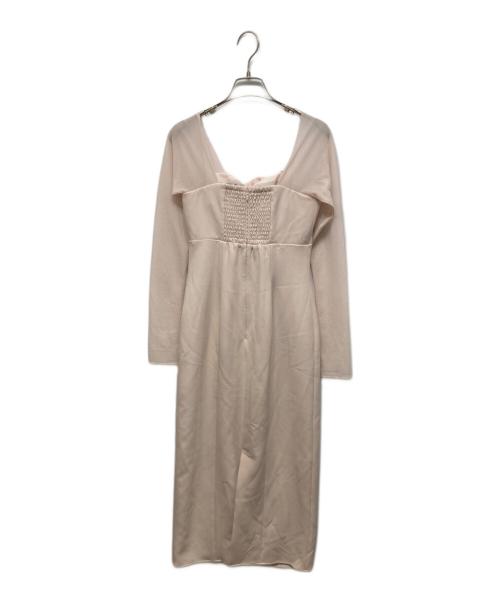 Snidel（スナイデル）Snidel (スナイデル) オフショルリボンドレス ピンクの古着・服飾アイテム