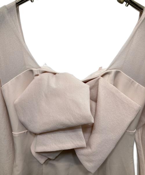 Snidel（スナイデル）Snidel (スナイデル) オフショルリボンドレス ピンクの古着・服飾アイテム