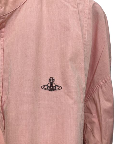 Vivienne Westwood man（ヴィヴィアン ウェストウッド マン）Vivienne Westwood man (ヴィヴィアン ウェストウッド マン) バンドカラー チュニックシャツ ピンク サイズ:FREEの古着・服飾アイテム