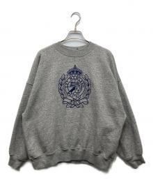 POLO RALPH LAUREN（ポロ・ラルフローレン）の古着「カレッジロゴ刺繍スウェット」｜グレー