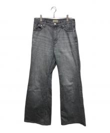 YANUK（ヤヌーク）の古着「CLAIRE フレアデニムパンツ」｜グレー