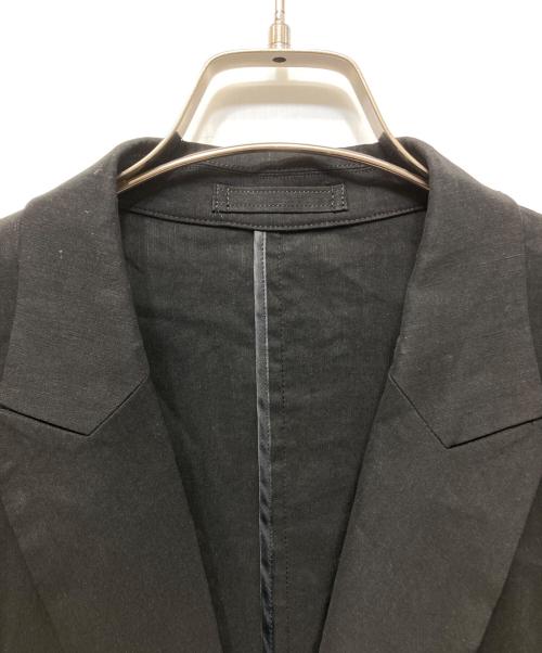 23区（ニジュウサンク）23区 (ニジュウサンク) 【洗える】リネンレーヨンストレッチ ダブル ジャケット ブラック サイズ:38の古着・服飾アイテム